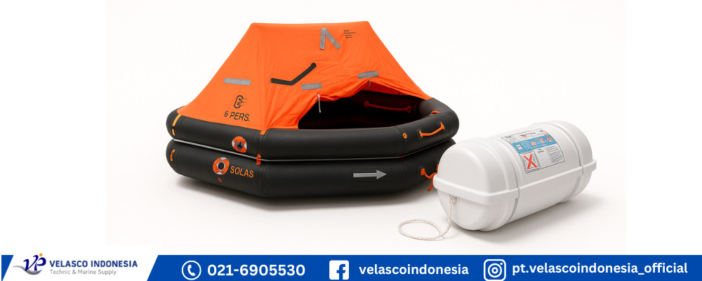 Jual Life Raft Kapal Kapasitas Lengkap
